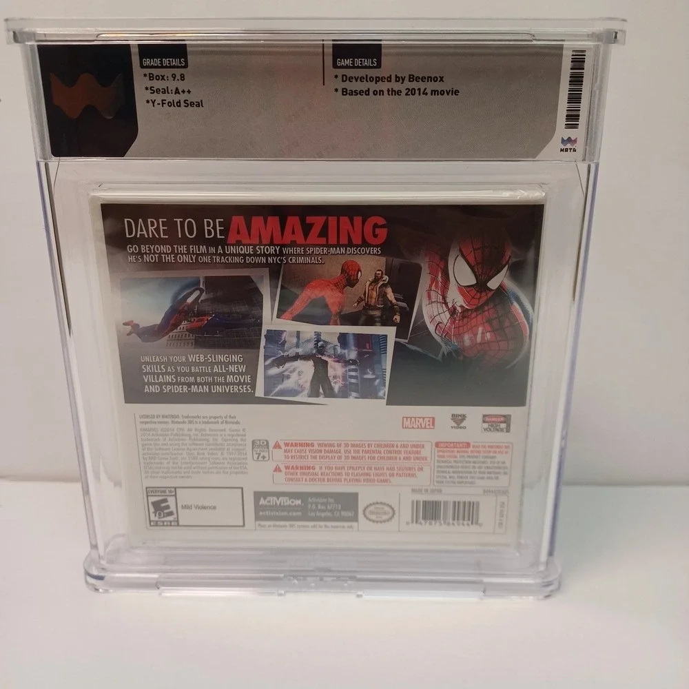The Amazing Spider-Man 2‎ NINTENDO 3DS WATA Graded 9.8 A++